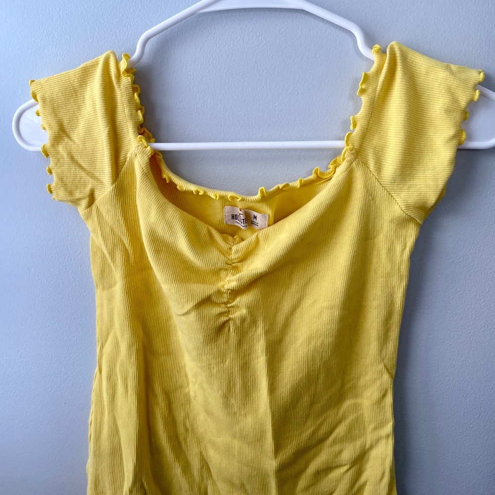 Cropped off the shoulder top